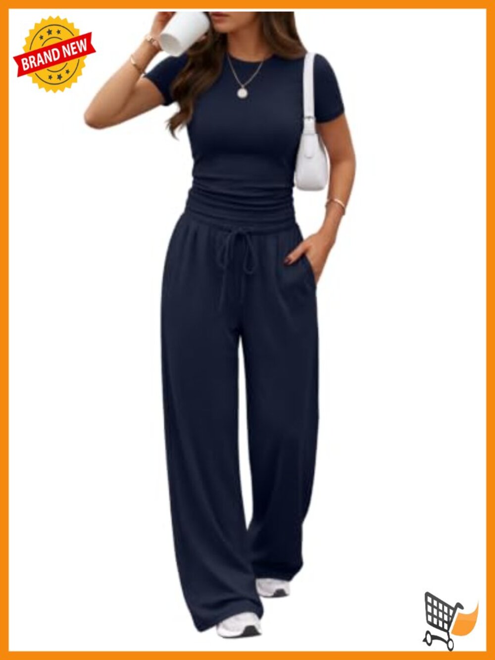 Women's 2 Piece Summer Lounge Set with Pockets